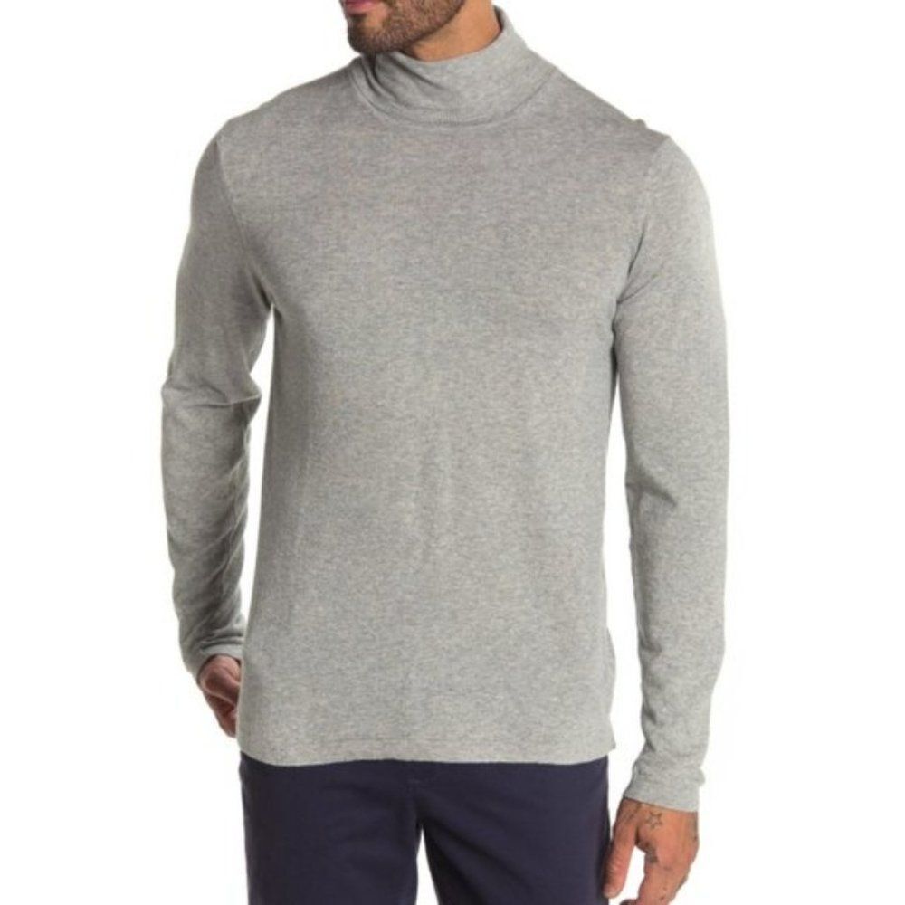 Zachary Prell Hess Mock Neck Knit gray  Sweater size XXL
